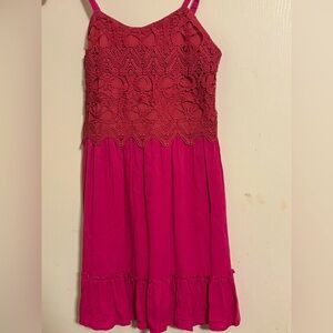 Girls Pink Party Dress Size 10 Knit Works NWTs